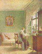 Stickerin am Fenster Georg Friedrich Kersting